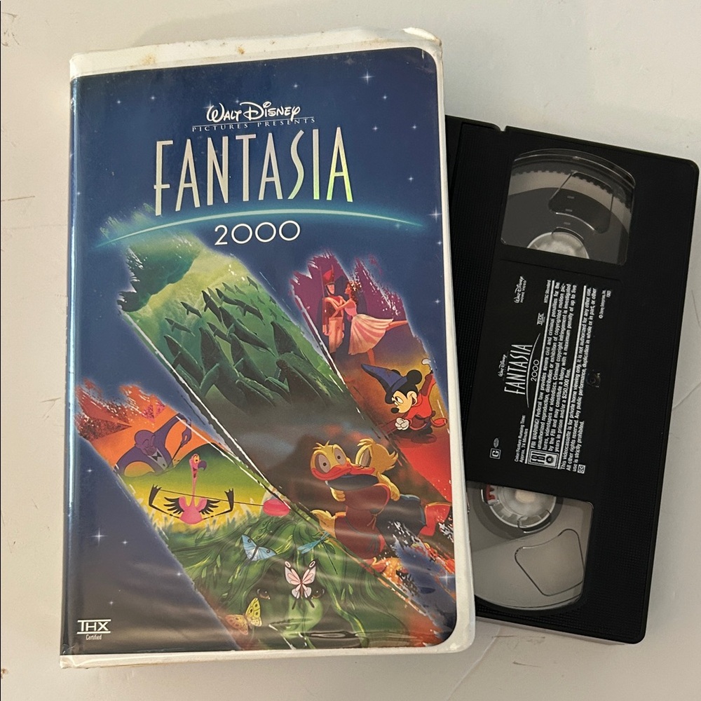 Disney Fantasia 2000 VHS tape movie the sorcerer’s apprentice + 7 new segments